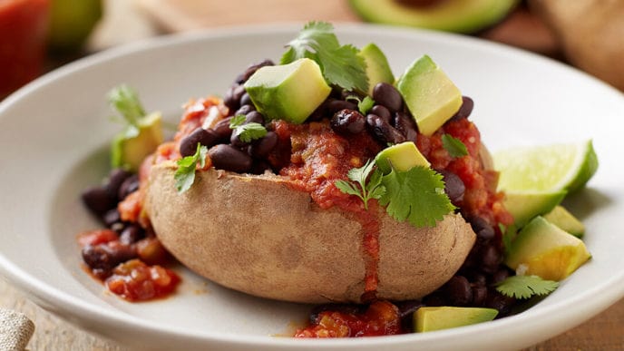 “Nacho” Vegan Baked Potato