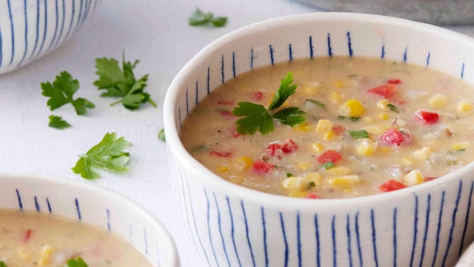 Easy Vegan Corn Chowder