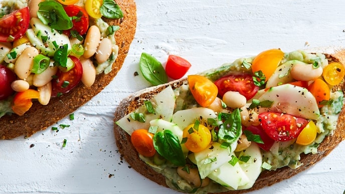 Cherry Tomato Bruschetta Tartines