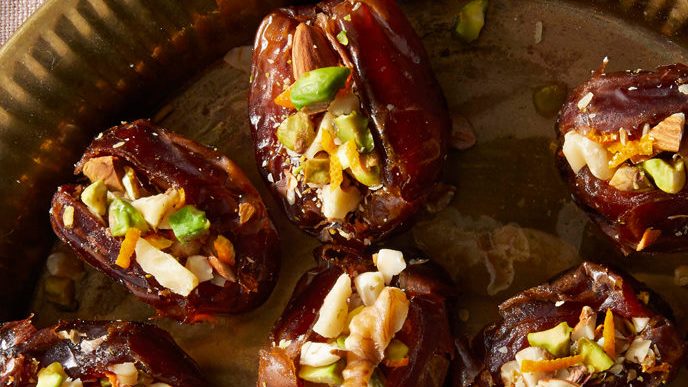 Pistachio-Orange Stuffed Dates