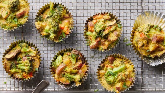 Potato Broccoli Mini Frittatas