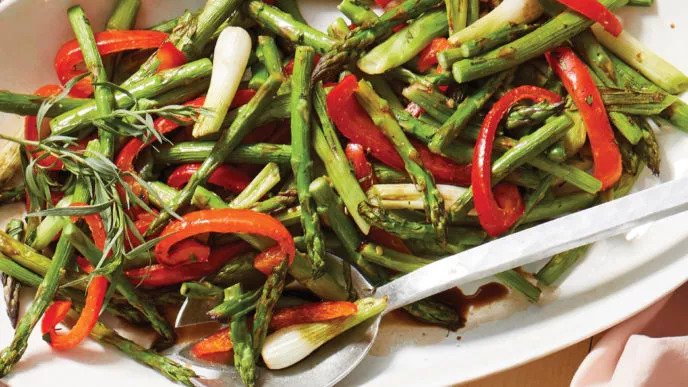 Roasted Asparagus With Tarragon And Balsamic