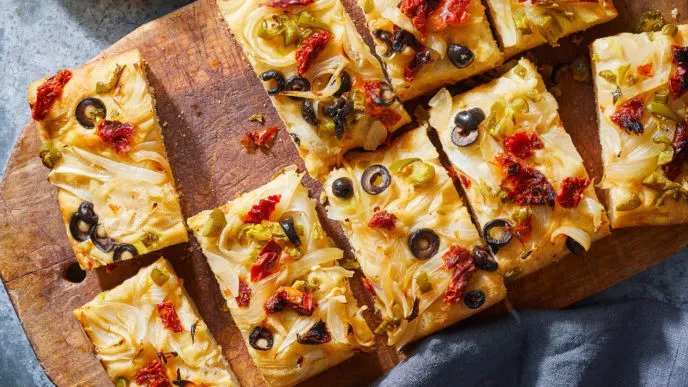 Sun-Dried Tomato And Caramelized-Onion Focaccia
