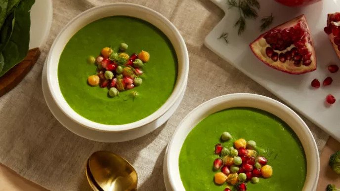 Super Greens Soup With Chickpeas