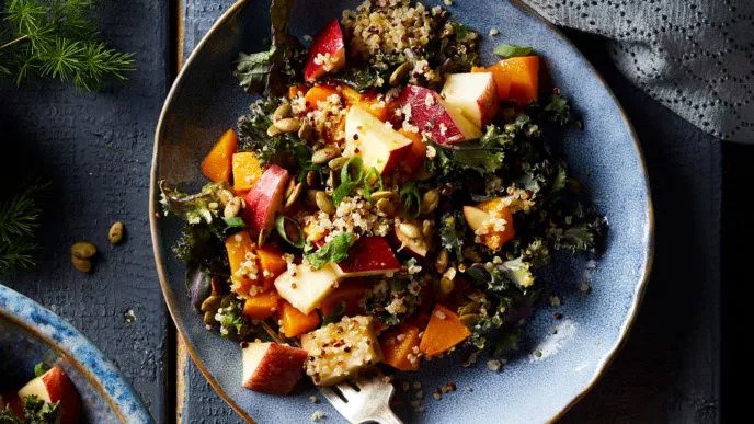 Kale Apple and Quinoa Salad