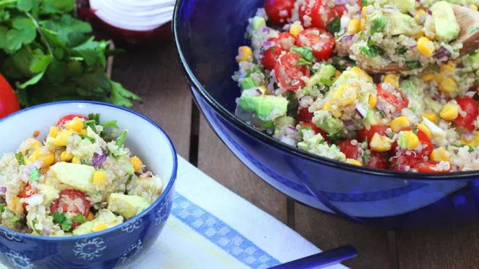Quinoa Corn and Avocado Salad