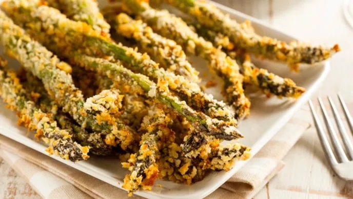 Herb-Crusted Asparagus Spears