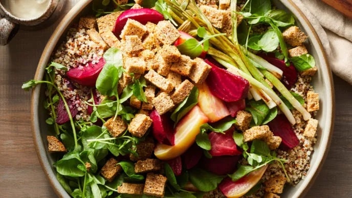 Roasted Beets And Baby Leeks Platter