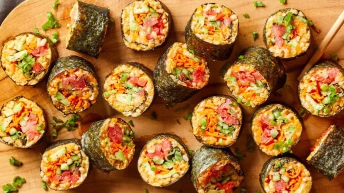 Spicy Tomato Sushi Rolls