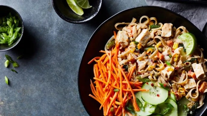 Vegan Pad Thai With Tofu