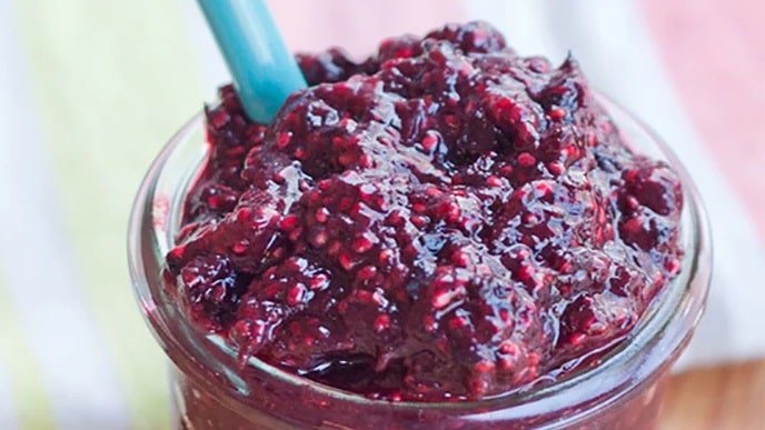 Mixed Berry Jam with Chia Seeds