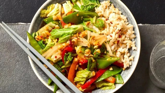 Stir-Fry With Peanut Sauce