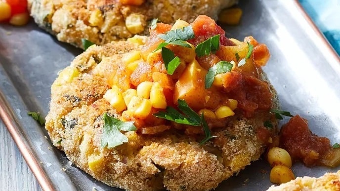 Chickpea and Corn Fritters