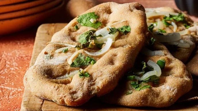 Garlic-Jalapeño Naan