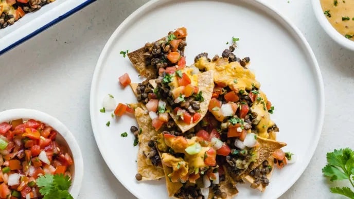 Loaded Lentil Nachos