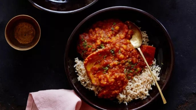Persian Yellow Split Pea And Eggplant Stew