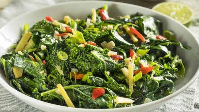 Spicy Collard Slaw