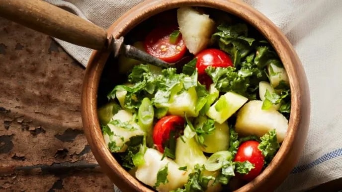 Yuca and Kale Salad