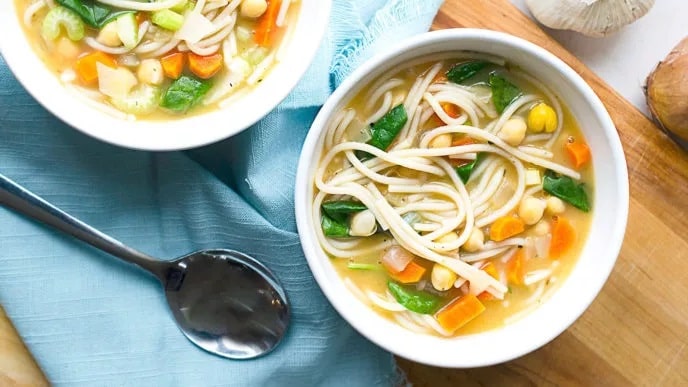 30-Minute Chickpea Noodle Soup