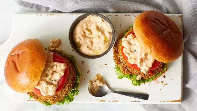 Air-Fryer Portobello Burgers
