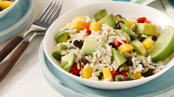 Mango Rice Salad Bowls