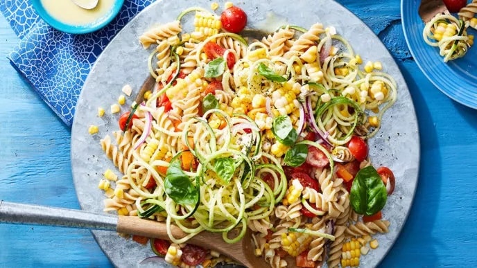 Confetti Corn and Pasta Bowl