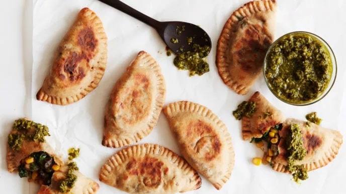 Corn and Mushroom Empanadas