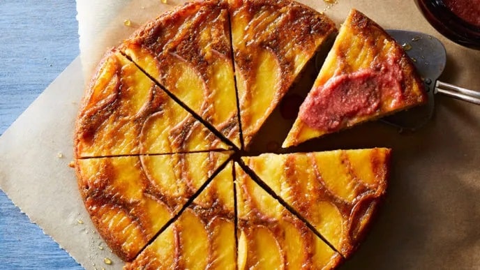 Polenta Cake with Apples