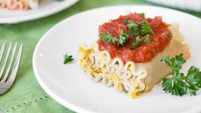 Vegan Butternut Squash Lasagna Roll-Ups