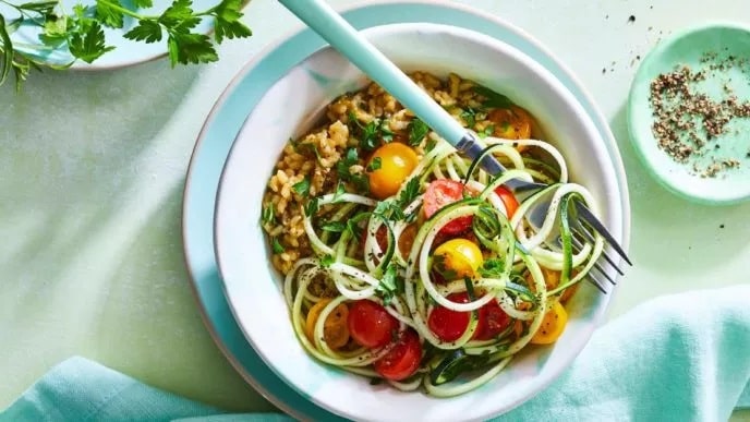 Herbed Vegan Risotto with Zoodles