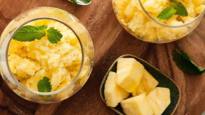 Pineapple-Vanilla Granita