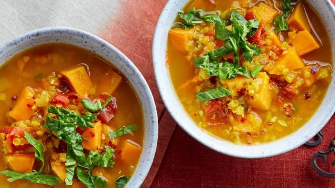 Pumpkin And Red Lentil Dal